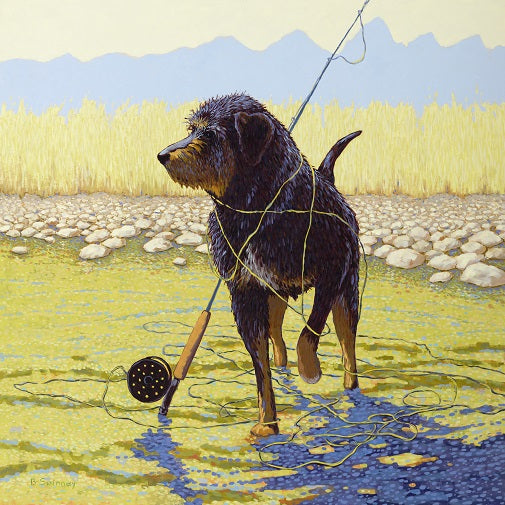 Brenda Swinney: Fishing with Beans Print