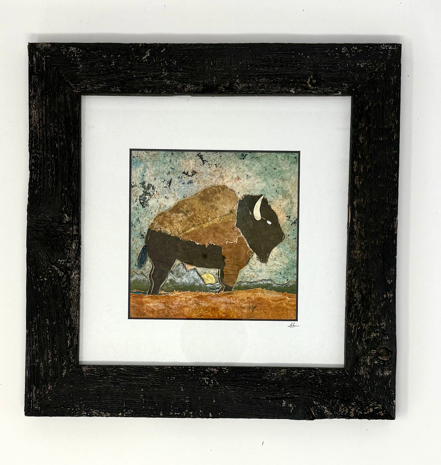 Kris Batchelder: 5 x 5 Giclee Print ( Barnwood Framed)