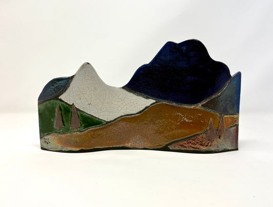 Emily Belsham Rakuscapes: Mt. Moran