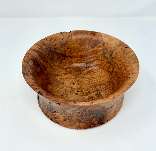 Artisanal Wood Creations: Curly Maple Burl Bowl