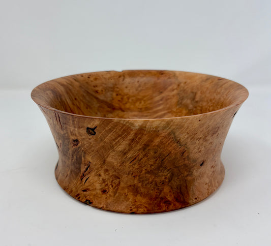Artisanal Wood Creations: Curly Maple Burl Bowl
