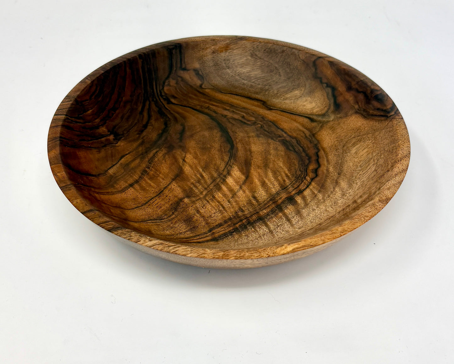 Artisanal Wood Creations: Curly Black Walnut Bowl