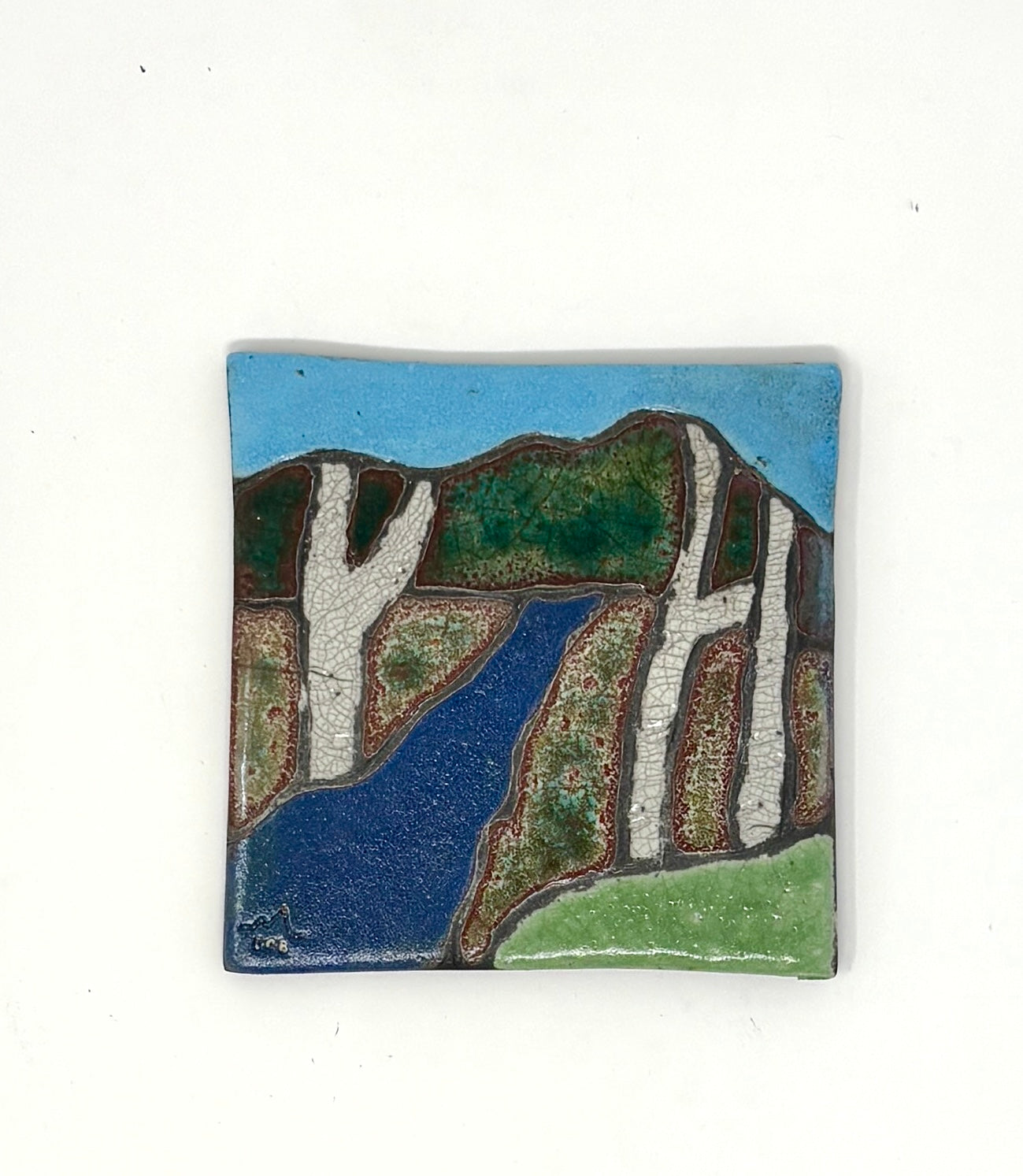 Emily Belsham Rakuscapes: Square Edge Single Coasters