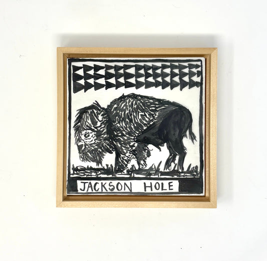 Bird & Buffalo: Jackson Hole Bison