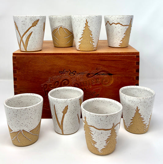 Art in the Alpine: Speckled Cups (Small)