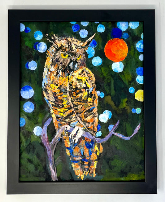 Richard Tambor: The Owl and an Orange Moon
