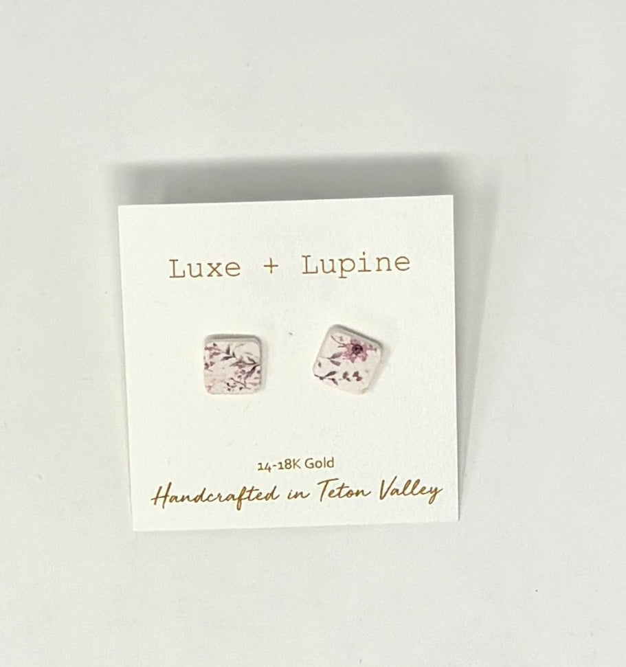 Luxe + Lupine: Square Studs