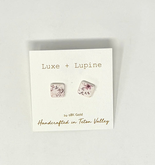 Luxe + Lupine: Square Studs