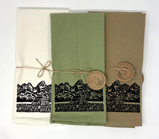 Becca Bouley: Mormon Row Tea Towel