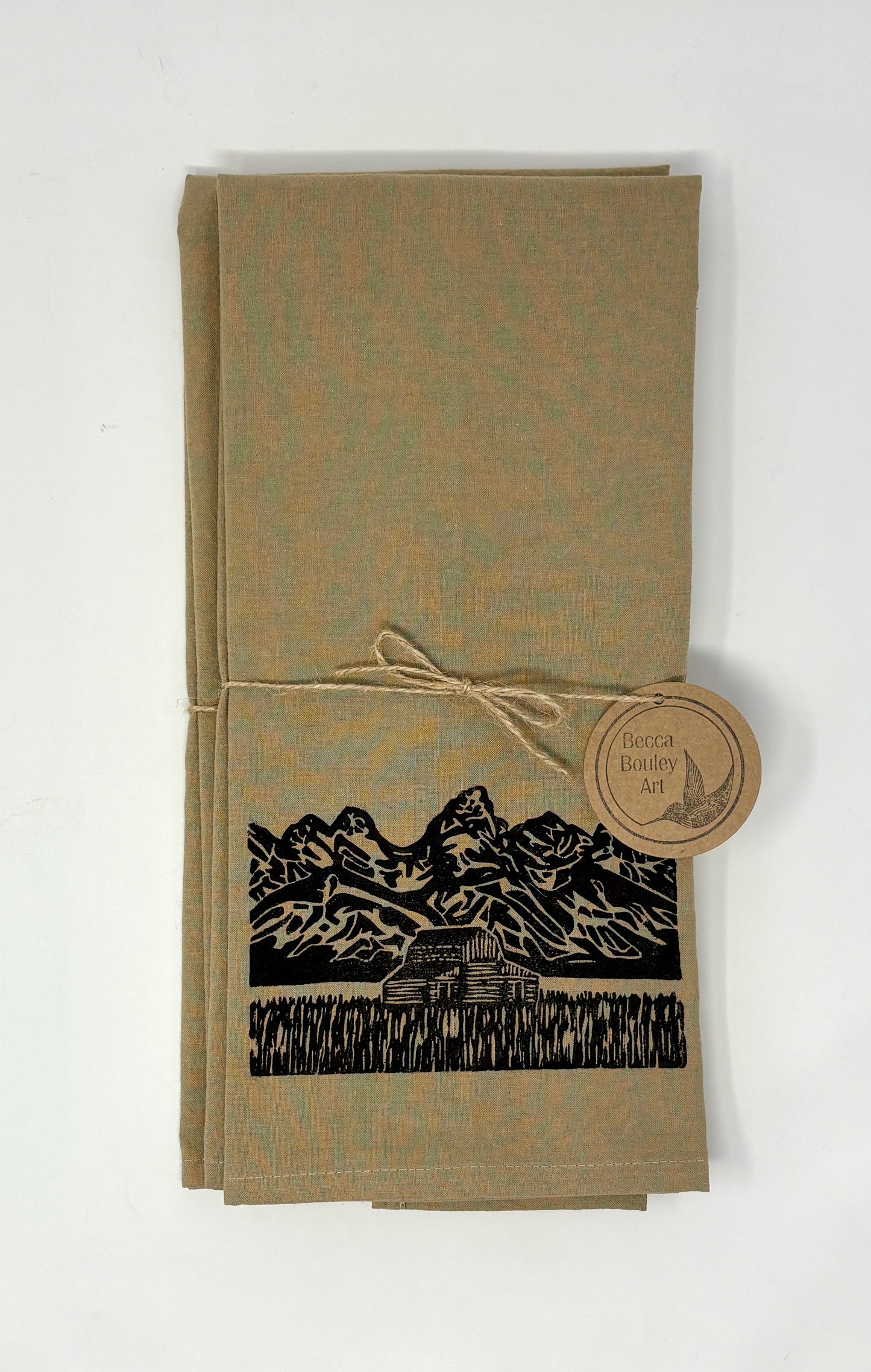 Becca Bouley: Mormon Row Tea Towel