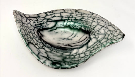 Valerie Seaberg: Naked Raku Resist Leaves
