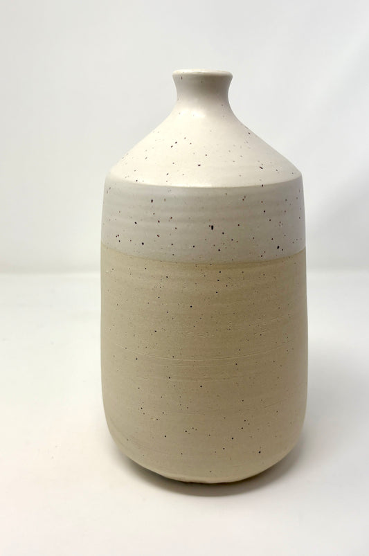 Katy Fox: Ceramic Vase (Two-Toned White)
