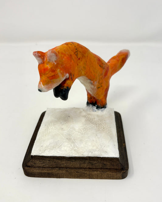 Nicole Tafoya: Jumping Fox Sculpture