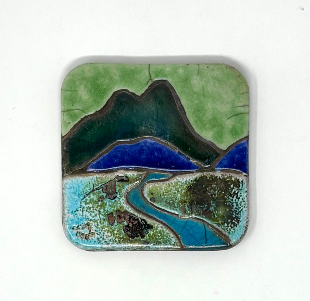 Emily Belsham Rakuscapes: Raku Coasters with Round Edges