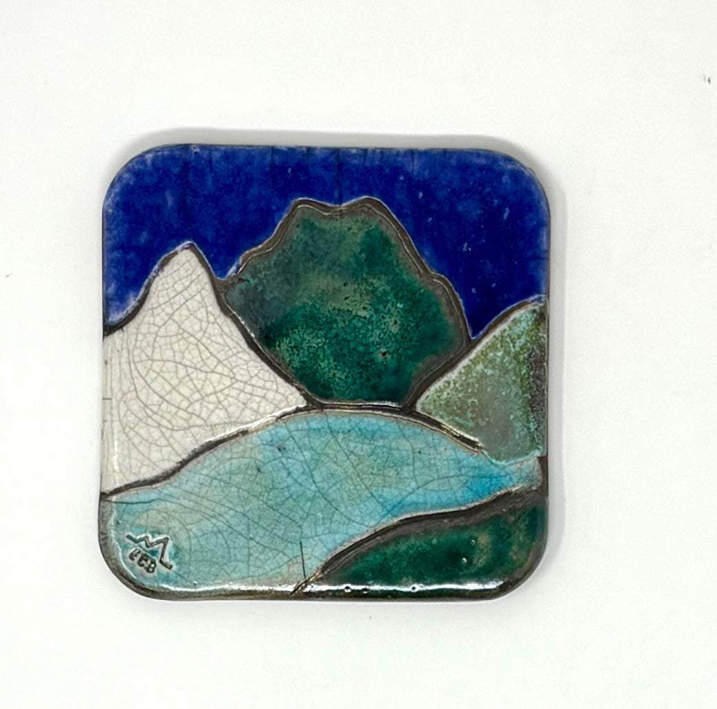 Emily Belsham Rakuscapes: Raku Coasters with Round Edges