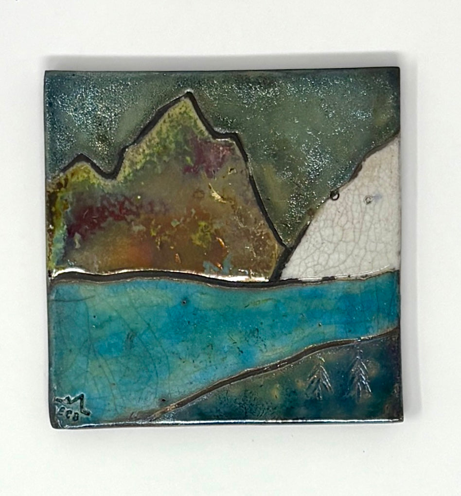 Emily Belsham Rakuscapes: Square Edge Single Coasters