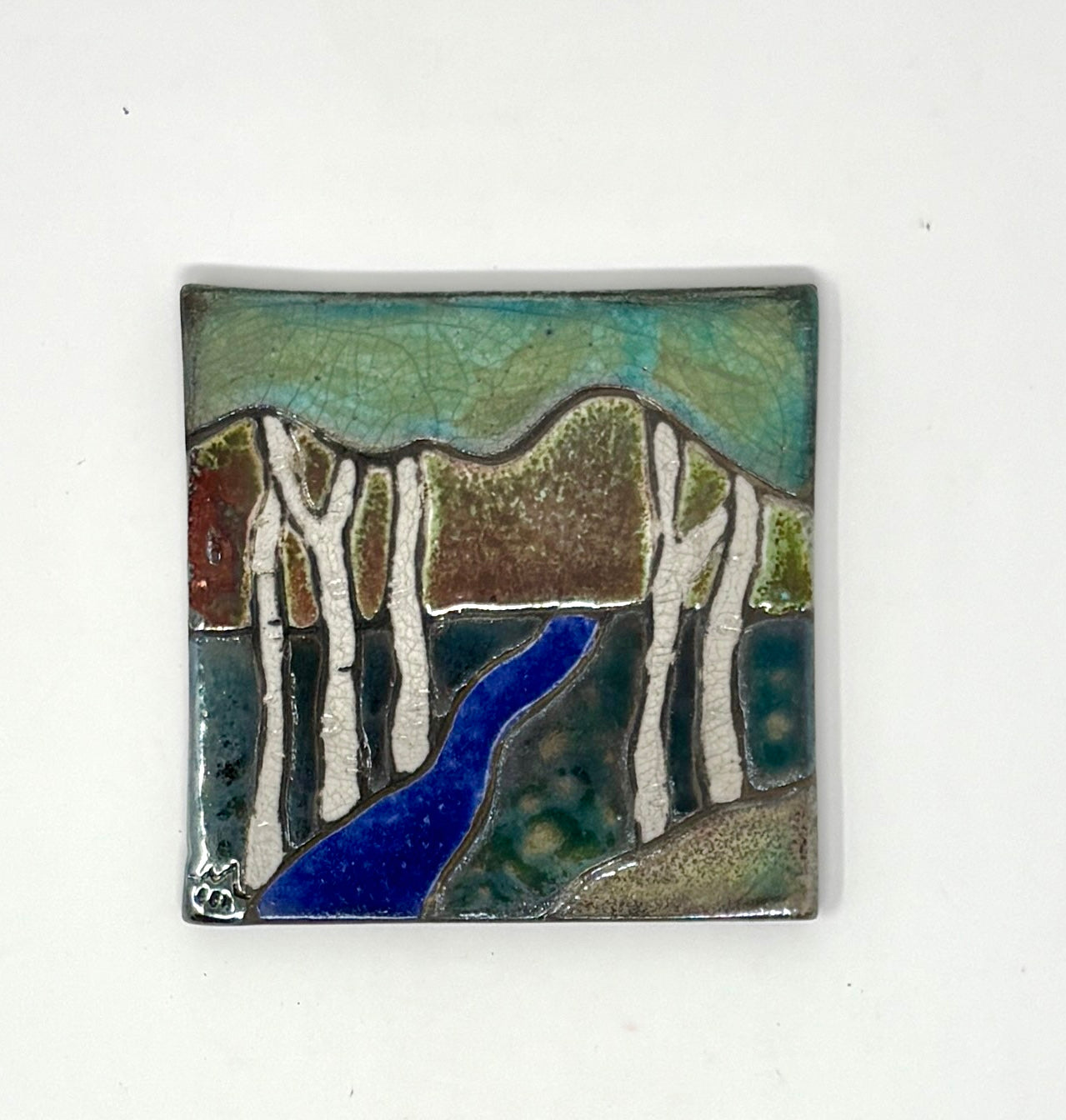 Emily Belsham Rakuscapes: Square Edge Single Coasters