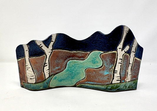 Emily Belsham Rakuscapes: Aspens #2