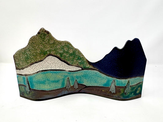 Emily Belsham Rakuscapes: Jenny Lake