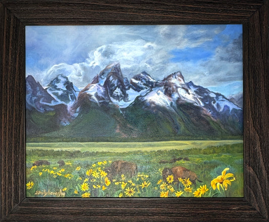 Emily Boespflug: Balsam Root and Bison