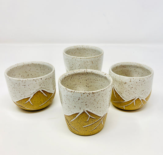 Art in the Alpine: Speckled Cups (Small)