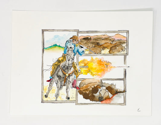 Steve Ehrlich: Wild West Cowboy Watercolors