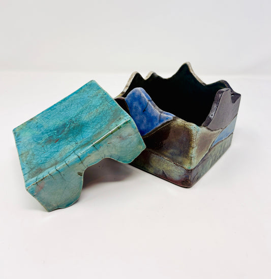Emily Belsham Rakuscapes: Box with Lid