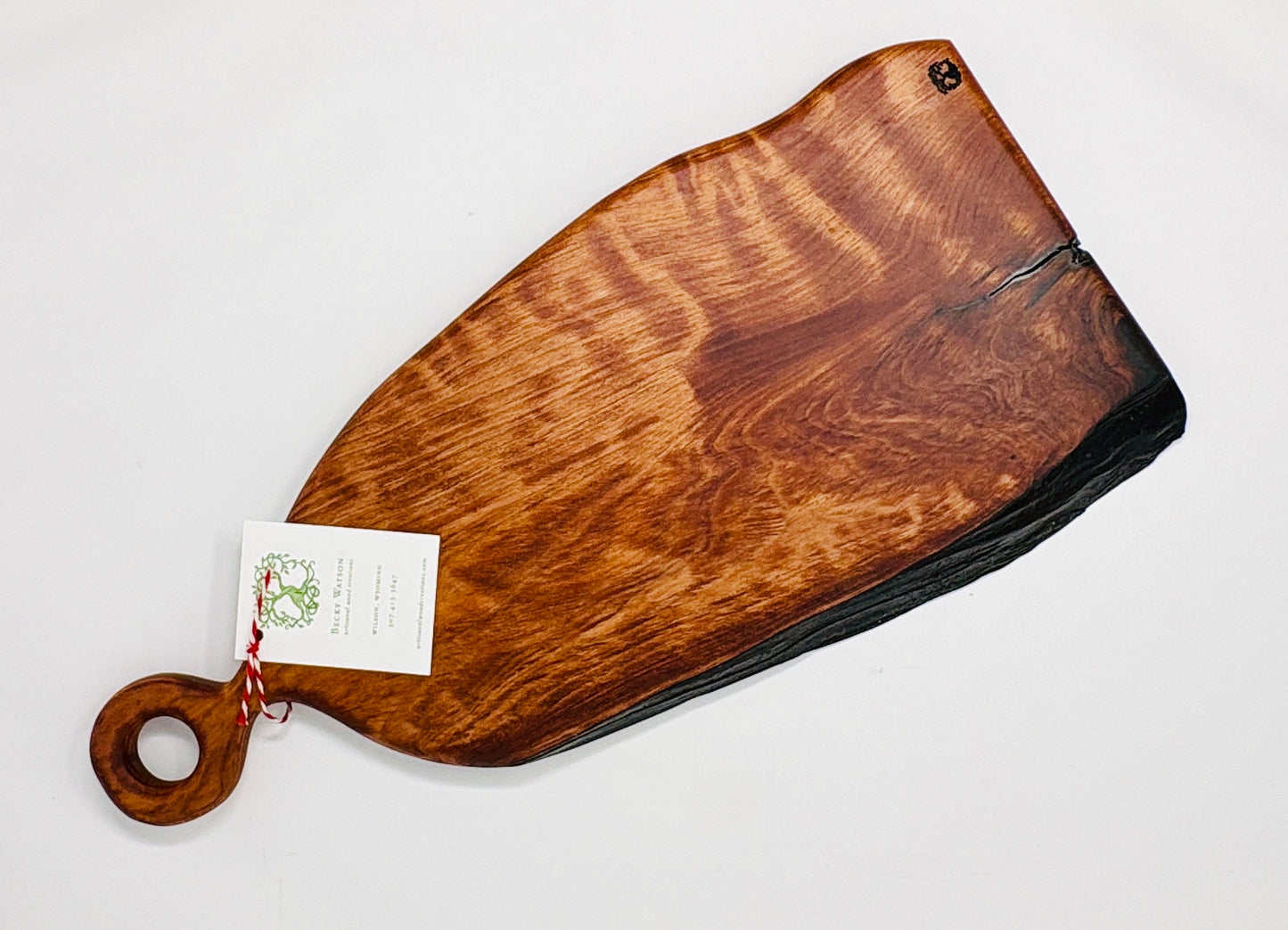 Artisanal Wood Creations: Curly Old Growth Redwood with Live Edge