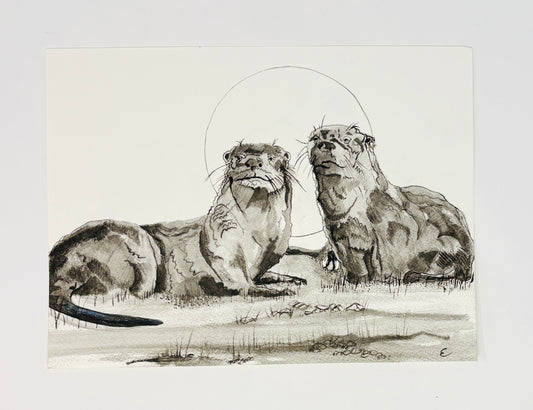 Steve Ehrlich: Otter Watercolors