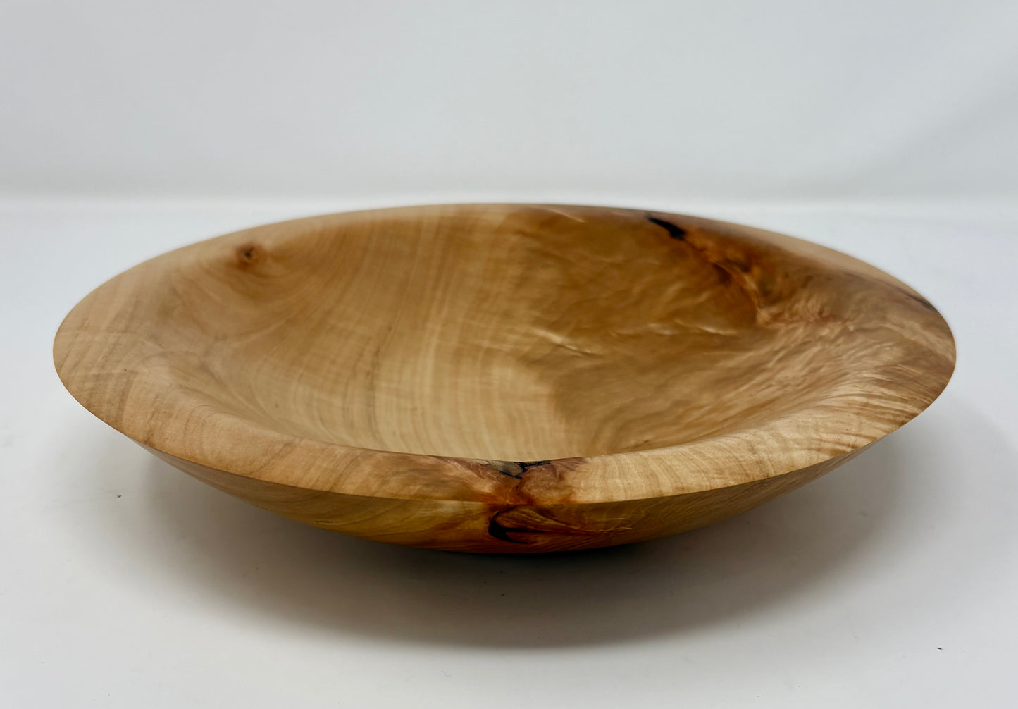 Artisanal Wood Creations: Curly, Feathered Maple Bowl