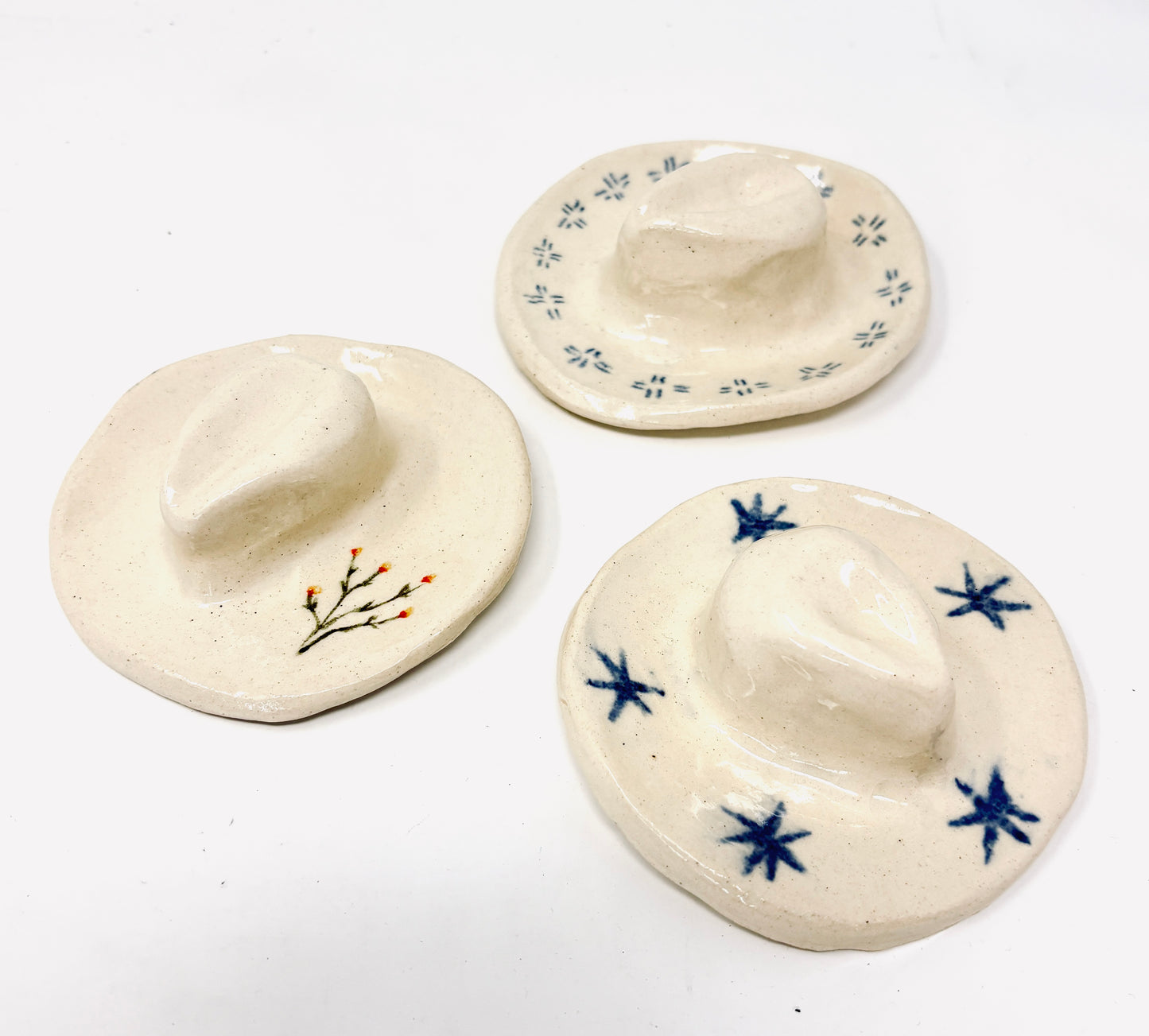 Grace Peck: Ceramic Cowboy Hat Ring