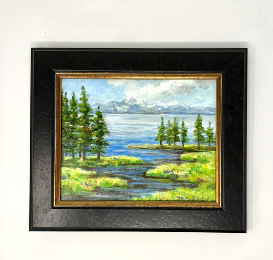 Dee Parker: Yellowstone Lake (Framed)