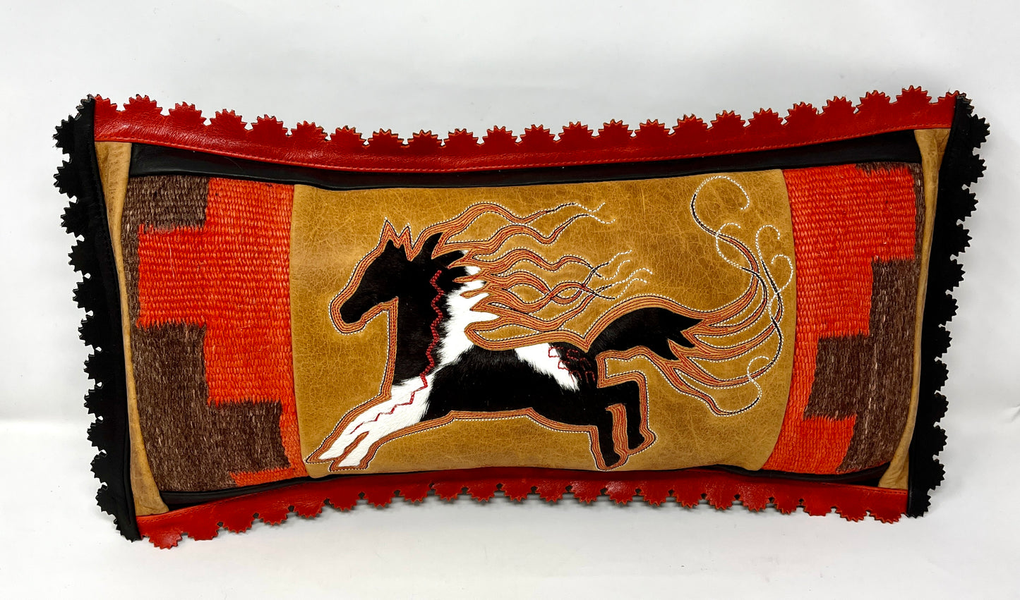 Tracy Fergus: Paint Pony (left) Lumbar Pillow