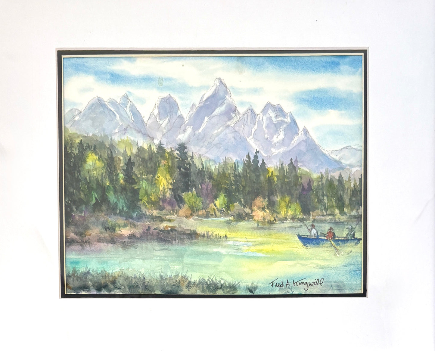 Fred Kingwill: Fisherman - Boat (Framed)