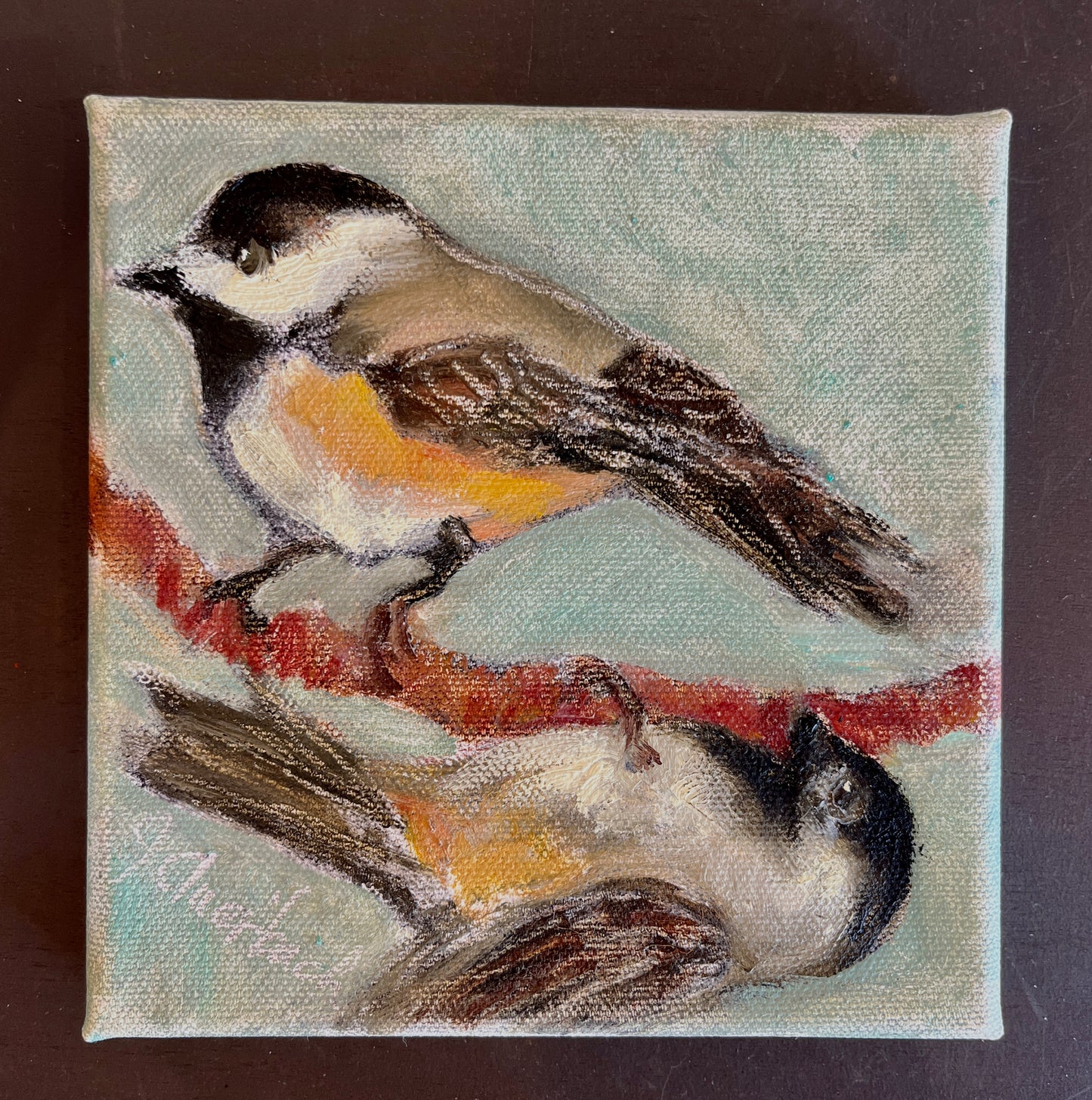 Jill Auerbach: Two Mountain Chickadees