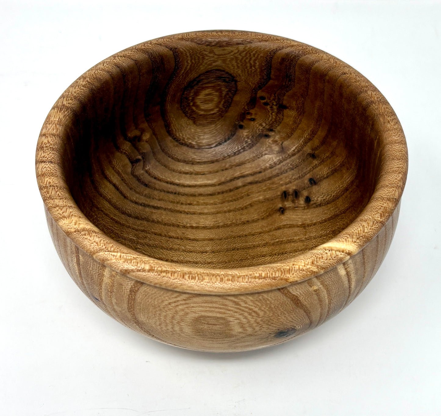 Artisanal Wood Creations: Curly, Elm Burl "Viking" Bowl