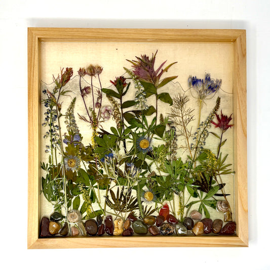 Julianna Lovasz: Teton Frame with Wildflowers II