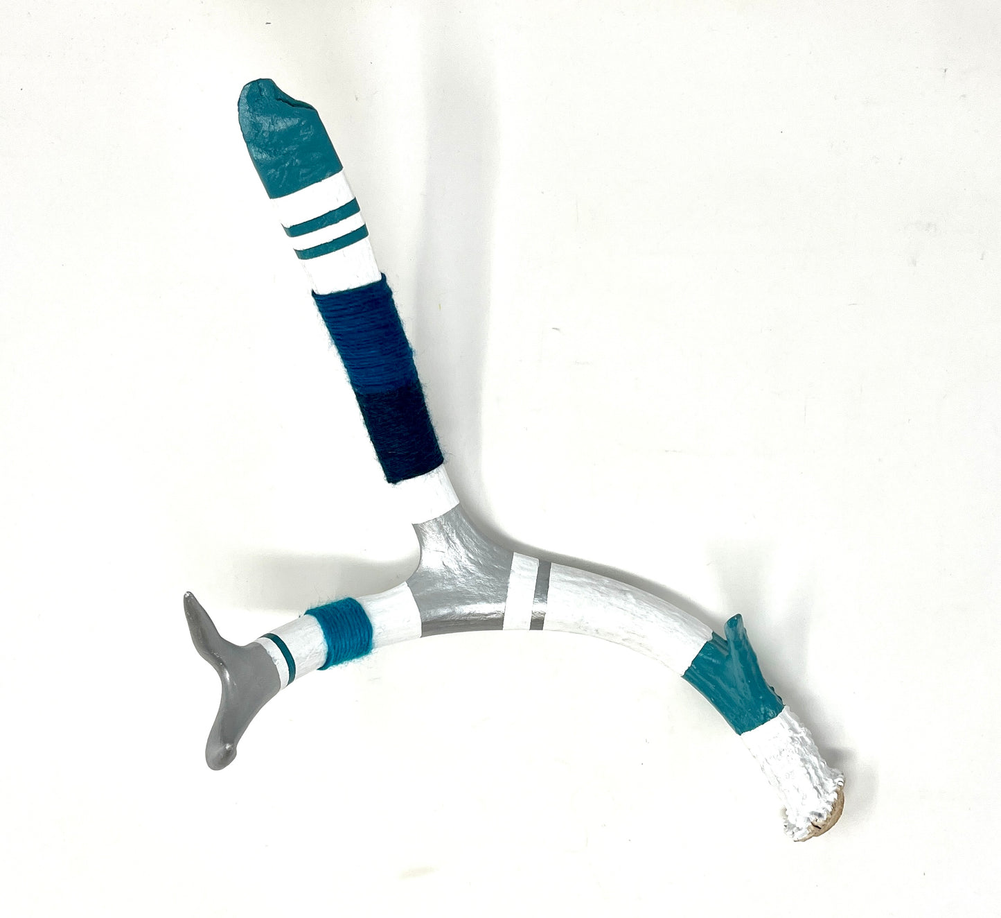 Kevin Rauch-Lynch: Large Mule Deer Antler (Teal / Blues)