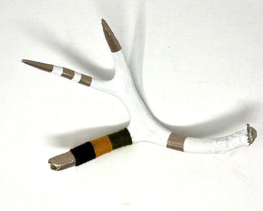 Kevin Rauch-Lynch: Large Mule Deer Antler (Marigold, Green, Maroon)