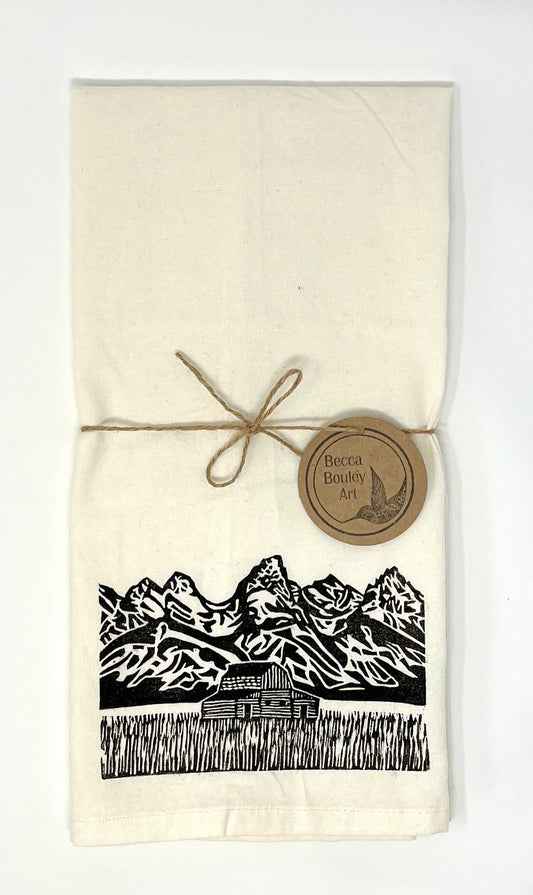 Becca Bouley: Mormon Row Tea Towel