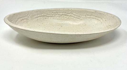 Valerie Seaberg: Country White Small Elliptical Server