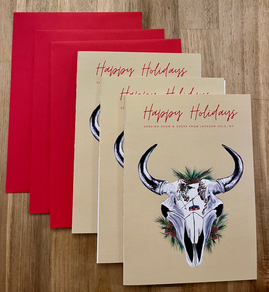 Britt Ziebell: Bison Winter Greeting Cards Holiday Edition