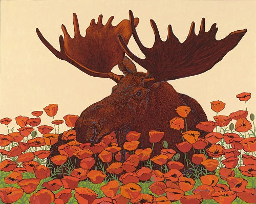 Brenda Swinney: Poppies and Velvet Print