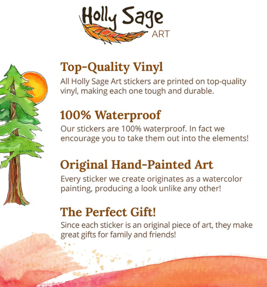 Holly Sage: Grand Teton Moose Sticker