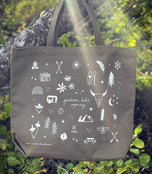 Lisa Walker: "The West" Tote Bags