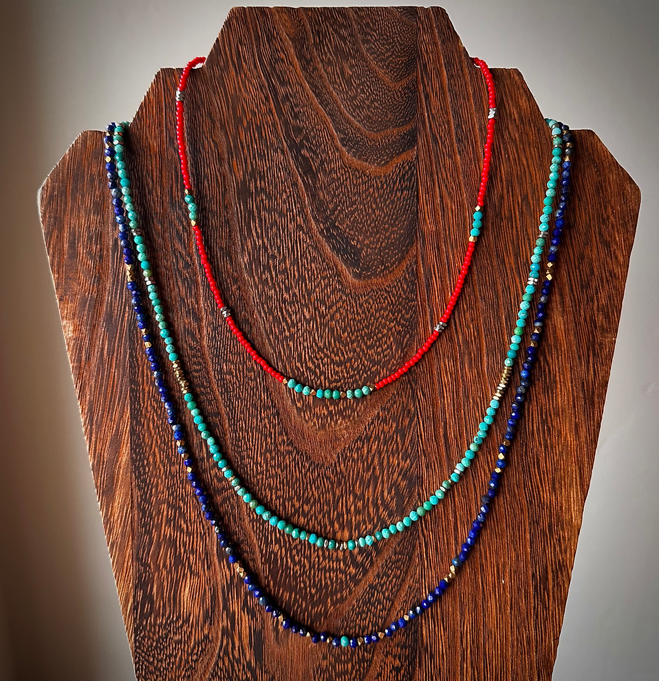 Fox and Lupine: Indian Paintbrush Necklace