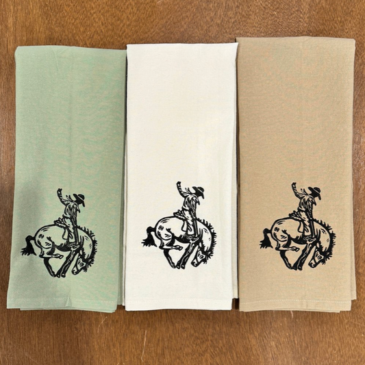 Becca Bouley: Bronco Tea Towel