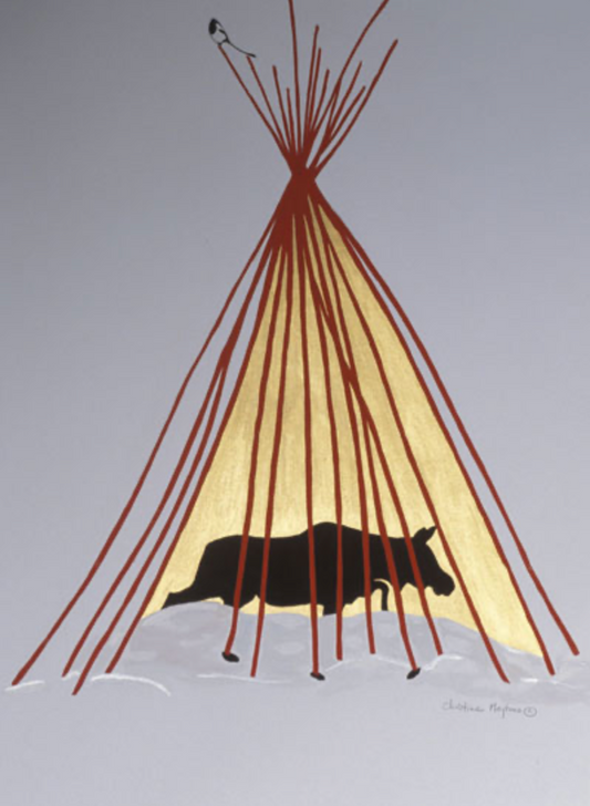 Christine Meytras: Winter Moose Print