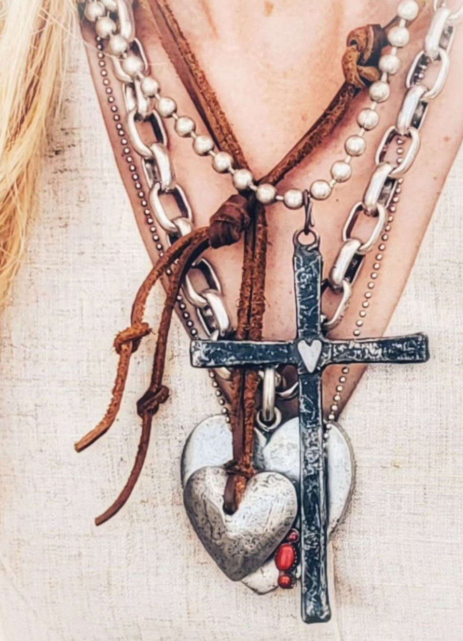 Tres Melindas: Soldered Rose Cross