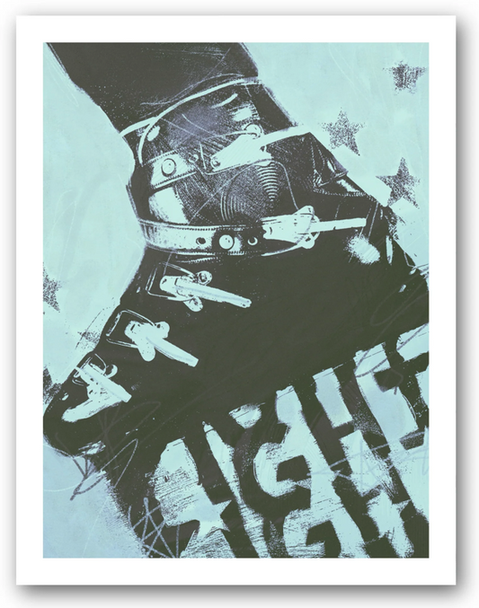 Anna Douglas Smith: Light Weight Boots Print